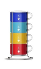 Bialetti Cappuccino Cups with Stand (Multicol...