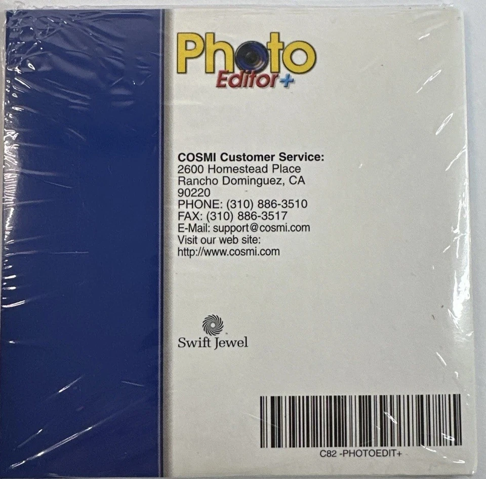 Cosmi Photo Editor + PC CD-ROM Swift Windows 95/98/Me/2000 New Sealed - Image 2 of 4