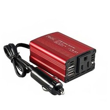 150W Car Power Inverter 12V DC to 110V AC Converter Vehicle Classic Red