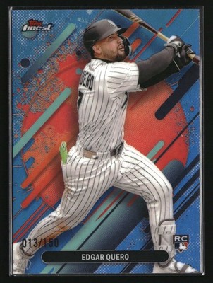2025 Finest #209 Edgar Quero Sky Blue Refractors #/150