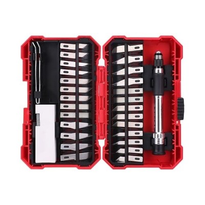 Amazon Basics Tool Kit Hobby Messer Set Präzisionsarbeit 29-teilig rot aus Japan