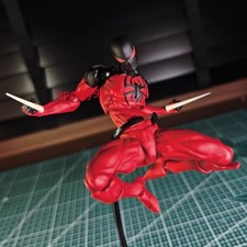 IN US Messtoys Symbiote Spider-Man Black Red Spider Action Figure Boxed Gifts