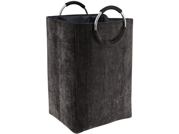 WäSchebox WäSchekorb WäSchesammler 55 L Dunkelgrau WäSchetruhe WäSchetonne-image