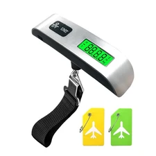Portable handheld scale with hook, maximum weigh capacity 110lbs,include battery