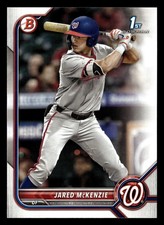 Jared McKenzie 2022 1st Bowman Draft #BD-5 Washington Nationals ROOKIE RC