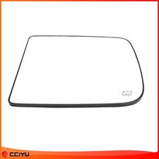 Left Side LH Heated Door View Flat Mirror Glass W/Base For 10-19 DODGE RAM 1500