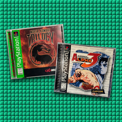    Mortal Kombat Trilogy GH + Street Fighter Alpha 3 CIB Lot (PS1)