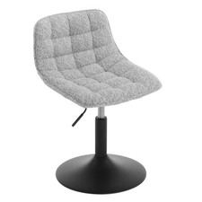 WOLTU Dressing Table Chair Height Adjustable Chenille Vanity Chair with Back