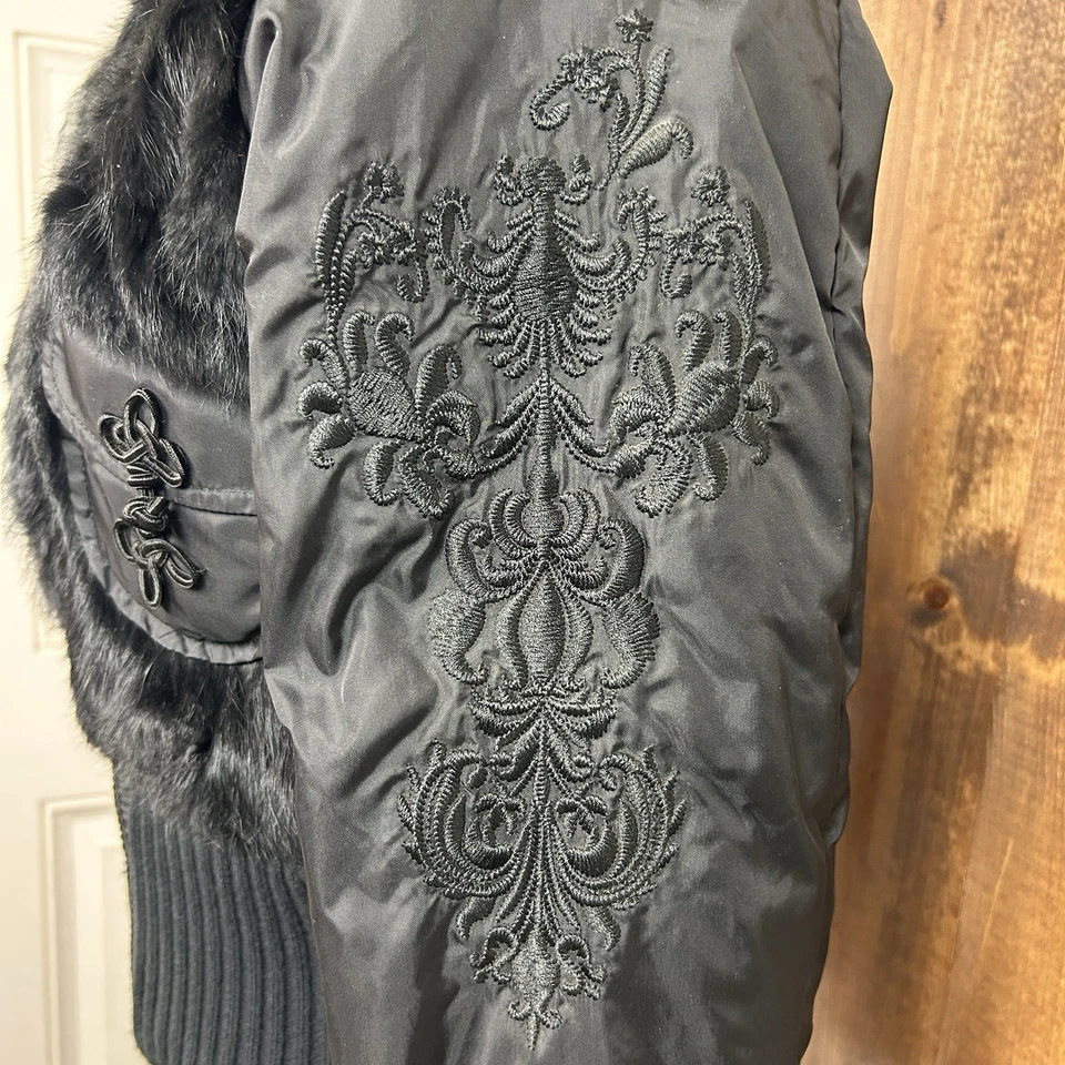 Abrigo de cuero Wilson para mujer MED Y2K chaqueta de piel genuina lindo salir de fiesta gótico  Foto 4 de 4