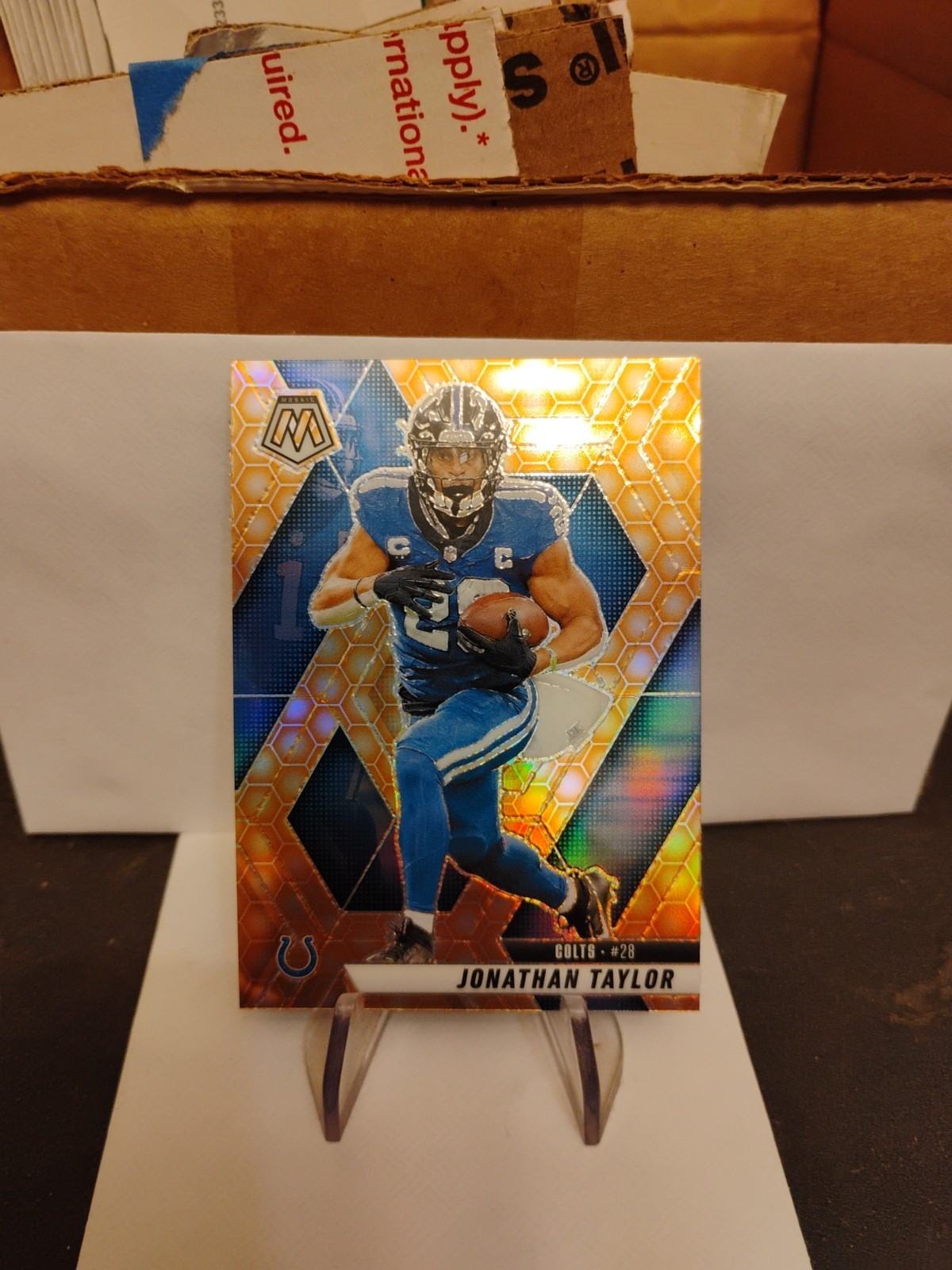 2025 Panini Mosaic - Jonathan Taylor #235 Honeycomb Prizm Case Hit SP