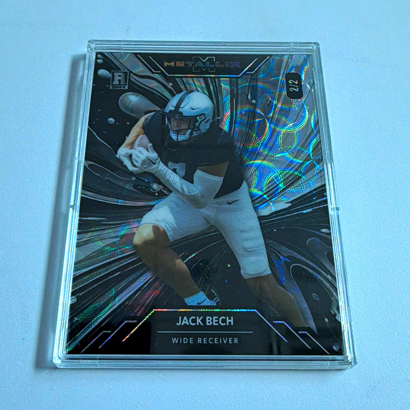 Wild Card 2025 Metallix Jack Bech Las Vegas Football Insert Parallel WMP-JB 2/2