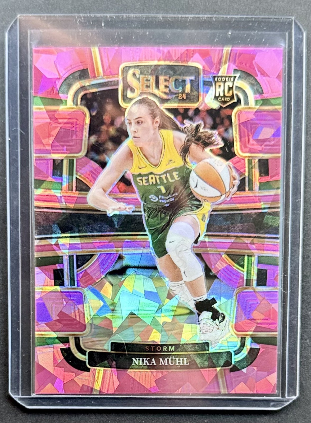 2024 Panini Select WNBA - Concourse Nika Muhl #27 Pink Ice Prizm (RC)