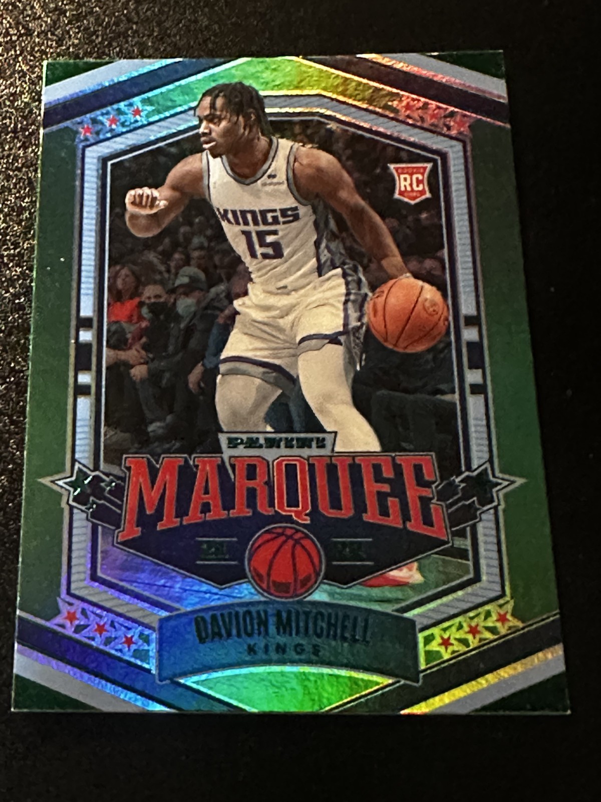 2021-22 Panini Chronicles Marquee GREEN Rookie Davion Mitchell #352. SP