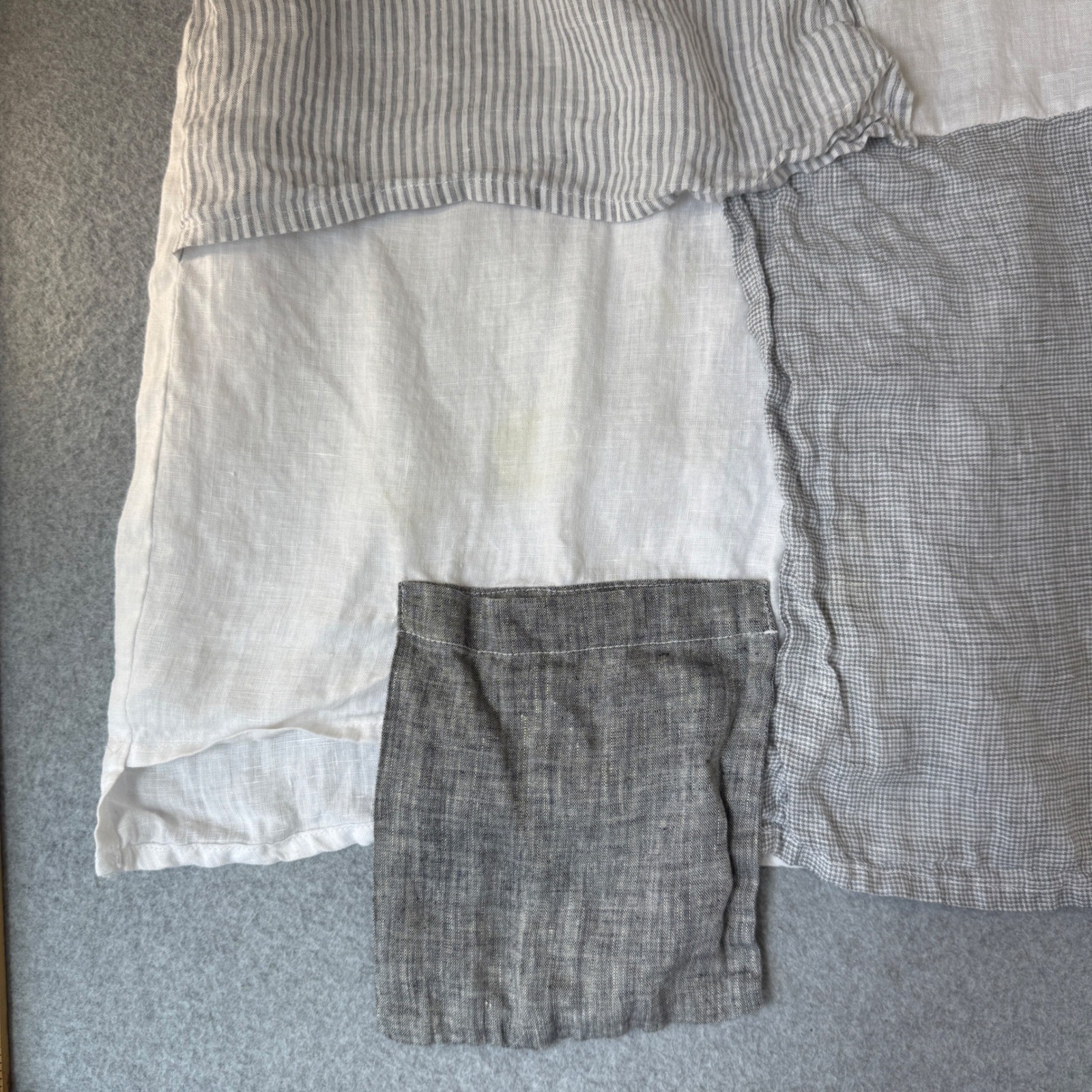 Christopher Calvin Linen Patchwork Top Asymmetric… - image 11