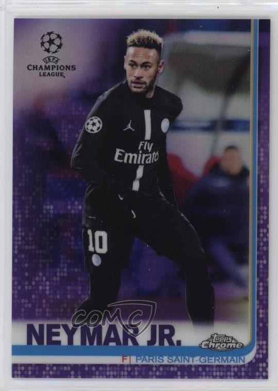 2018-19 Topps Chrome UCL Purple Refractor 33/250 Neymar Jr #50 14tf
