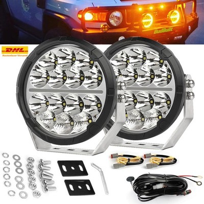 2x E-Geprüft ECE LED Fernscheinwerfer Arbeitsscheinwerfer Funktion Offroad 12V