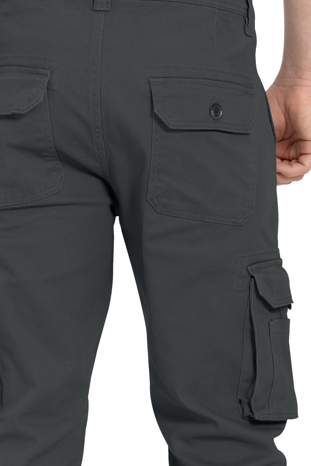 Men's Flex Cargo Trousers Heavy Duty Stretch Casual Pants