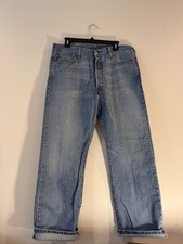 Vintage 90s Levis 501xx Jeans SIZE 36X30 Blue Button Fly MADE IN USA -BUTTON