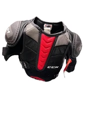CCM QLT Hockey Sledge Jr Shoulder Pads Size Medium Black Protector New With Tags