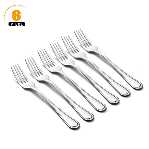 Dinner Forks Set of 6, 8 Inches, 18/0 Large Table Forks Stainless Steel - Bild 2 von 9