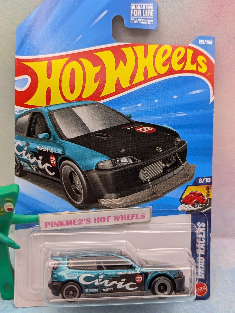 ➽ 2026 Hot Wheels HONDA CIVIC CUSTOM #159 teal; AEM ホット