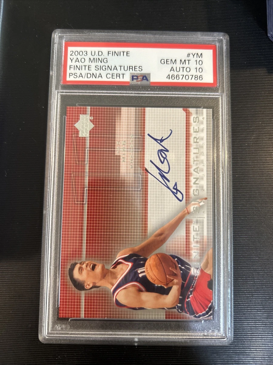Upper Deck Yao Ming Basketball Autographed Sports Trading Cards
