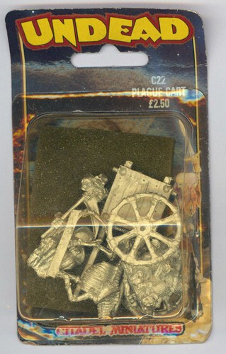 CITADEL WARHAMMER OOP 1980s UNDEAD SKELETON CORPSE PLAGUE CART NEW IN BLISTER