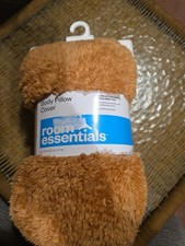 Room Essentials Body Pillow Cover Faux Sherpa 20x50 Soft Fuzzy Machine Washable