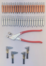 Cleco Kit : 45-Pc - Spring Temporary Fastener 1/8", 3/32" w/ Pliers  Clamps