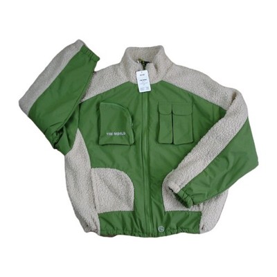 The W@rld Snowboardjacke Herren Sherpa UK XL grün isoliert selten Made in Korea