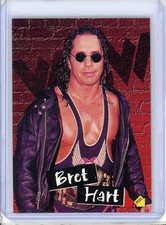 1998 TOPPS WCW NWO WRESTLING STICKER BRET HART S8