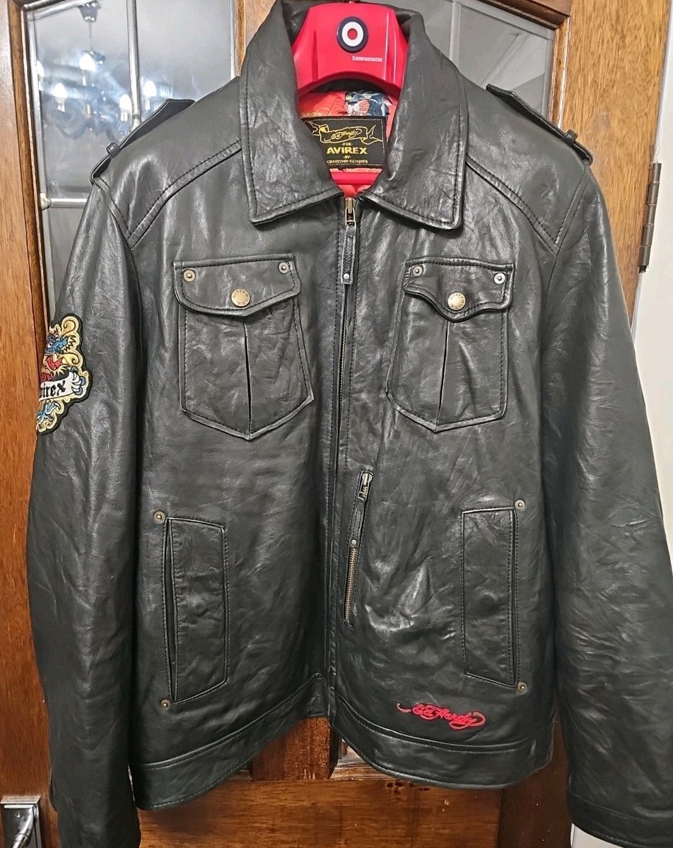 AVIREX
B-3フライトジャケット ファー付きジャケット RARE* Spider Rock 74' Avirex Varsity Jacket Size: M | Depop