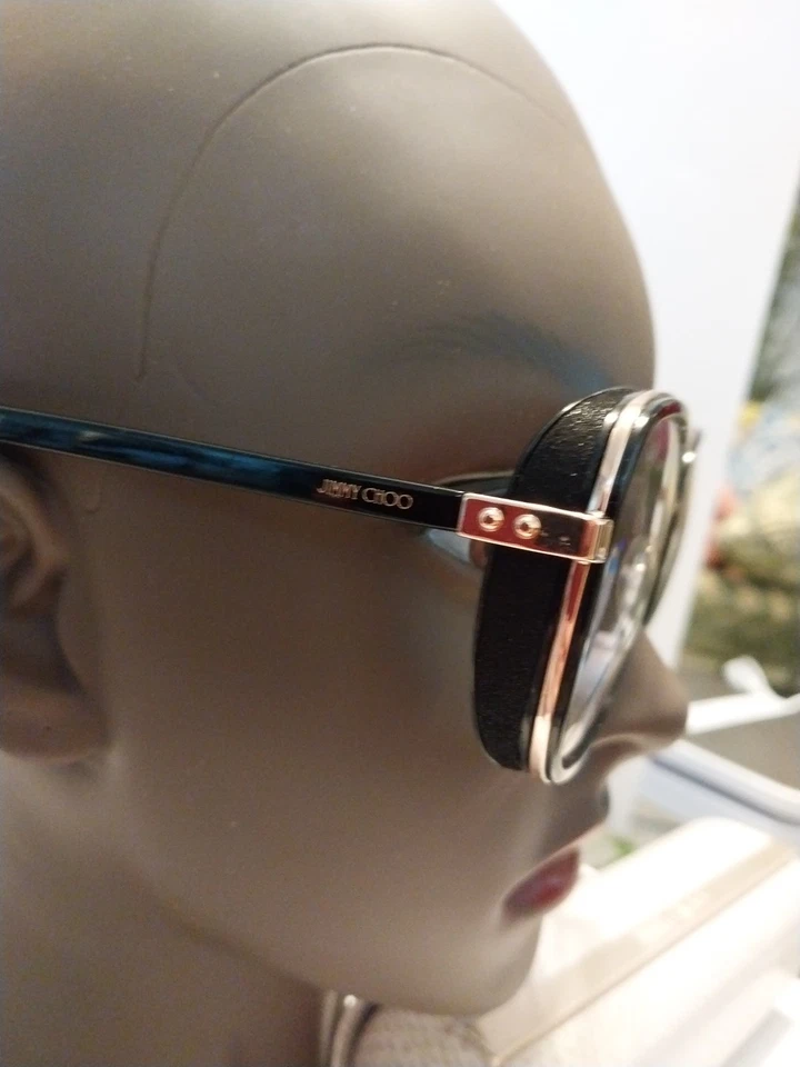 Gafas de sol cuadradas negras para mujer Jimmy Choo ELVA/S 2M29O lectores 54-20-130 bonitas Foto 4 de 4