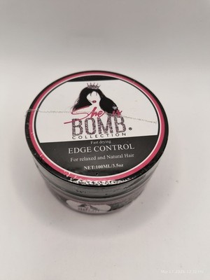 She Is Bomb Collection Edge Control 3.5 Oz Fast Drying Relaxed Natural Hair Seal