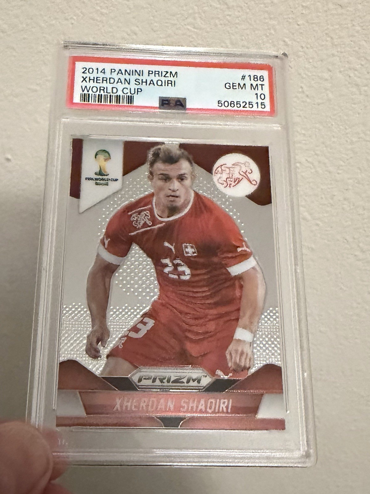 2014 Panini Prizm World Cup #186 Xherdan Shaqiri PSA 10