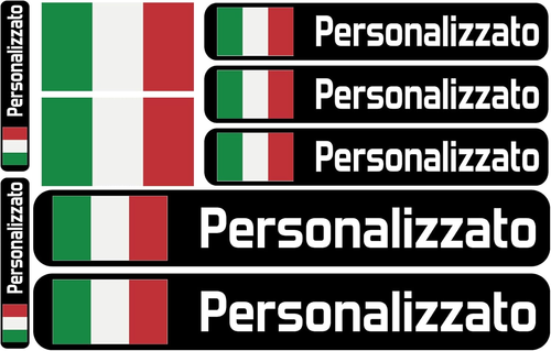 Adesivi Personalizzati Con Nome E Bandiera – Etichette Impermeabili E Resistenti - Foto 9 di 12