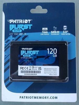 Patriot Burst Elite 120GB 2.5'' SATA3 6GB/s Internal Solid State Drive For PC/MAC