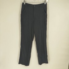 Ralph Lauren purple label pants womens 4 black wool straight leg designer office