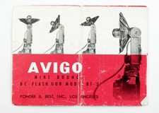 197092 Avigo Mini-Bounce Flash Gun Model BF-3 Genuine Original User Instructions