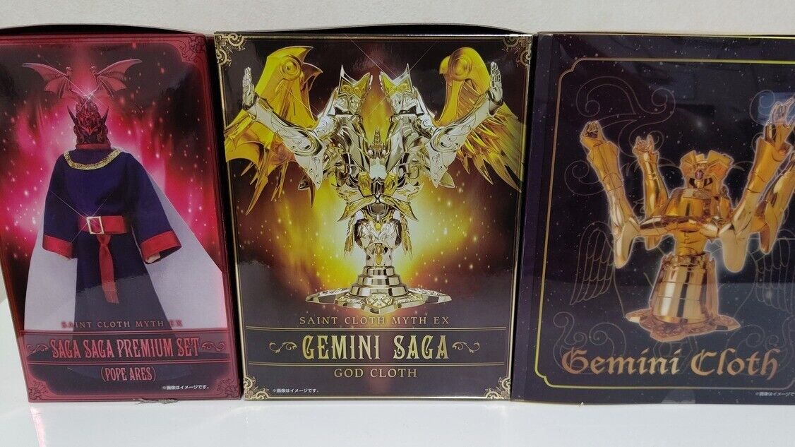 Saint Seiya Soul of Gold Myth Cloth EX - Gemini Saga (Premium Set Saga  Saga)