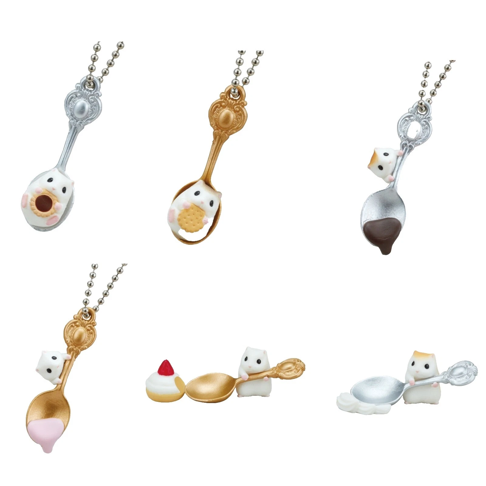 White Plastic Cell Phone Charms