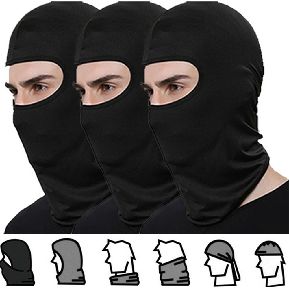 3 Pack Military Motorcycle Tactical Balaclava Ski Full Face Mask