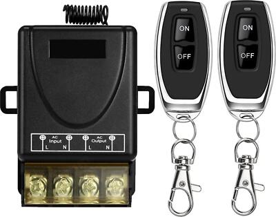 433Mhz Funk Fernbedienung Funkschalter AC 240V/220V 30A Relais für