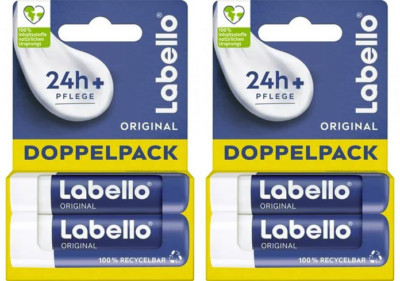Labello Original Lippenpflegestift Set Lippenbalsam mit Sheabutter 4x 5,5ml NEU