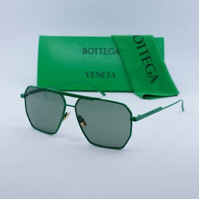 Bottega Veneta Unisex Sunglasses | Green Pilot Frame BV1012S 006 NEW AUTHENTIC Bottega Veneta Men Sunglasses Green Pilot BV1012S 006 NEW  main image 3