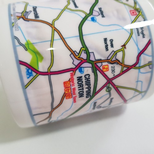 Cotswolds Chipping Norton Map Ceramic Coffee Tea Mug Cup England Oxfordshire #2 - Picture 5 of 12