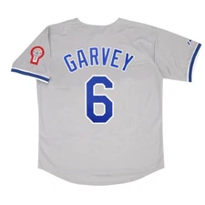 Steve Garvey 1981 Los Angeles Dodgers Grey Road Jersey w/ Patch (S-3XL)