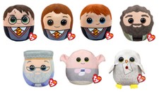 TY HARRY POTTER SQUISH A BOO PEQUEÑO 10" PELUCHE COCHE VIAJE COJÍN ALMOHADA JUGUETE SUAVE