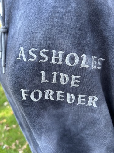 Stash Something in Me As#holes Live Forever Hoodie, XL - Picture 2 of 8