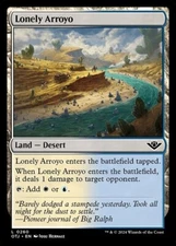 NM Foil Lonely Arroyo, Outlaws of Thunder Junction, Magic the Gathering, 260